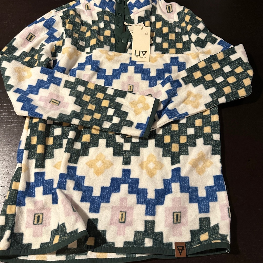 Geometric Patterned Sweater - Multicolor